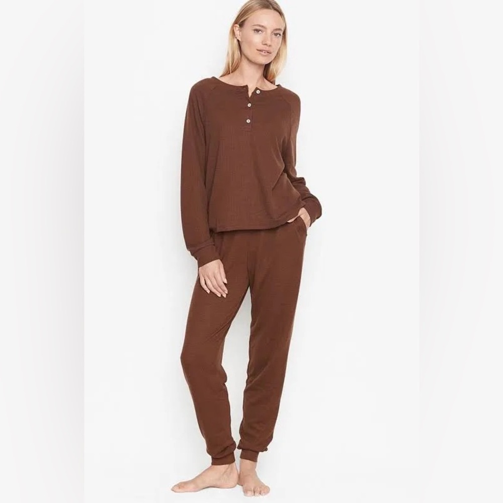 Victoria's Secret Chocolate Brown Pajama Set
